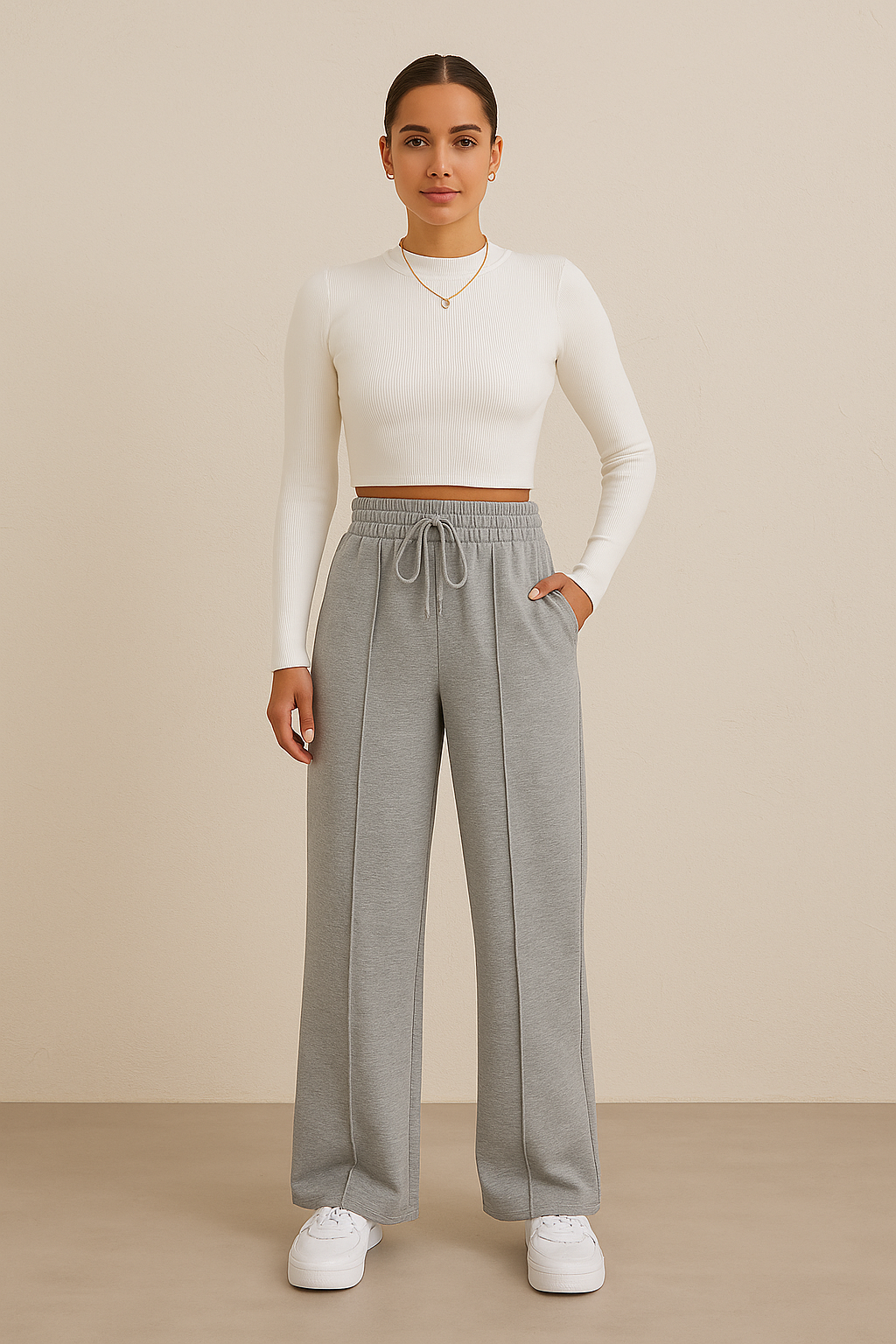 LEAH | DRAWSTRING WIDE-LEG PANTS