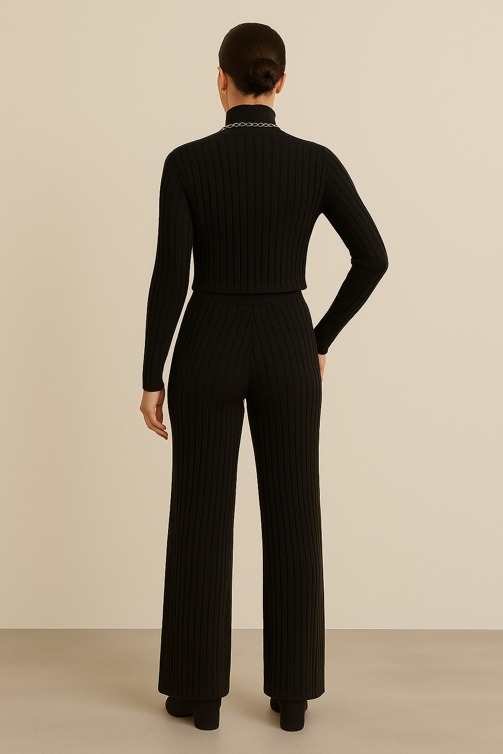LUCY | RIBBED HIGH-NECK CO-ORD SET