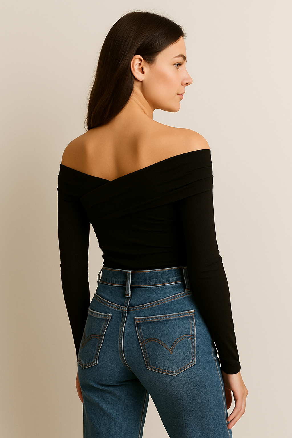 CAROLINE | DRAPED OFF-SHOULDER TOP