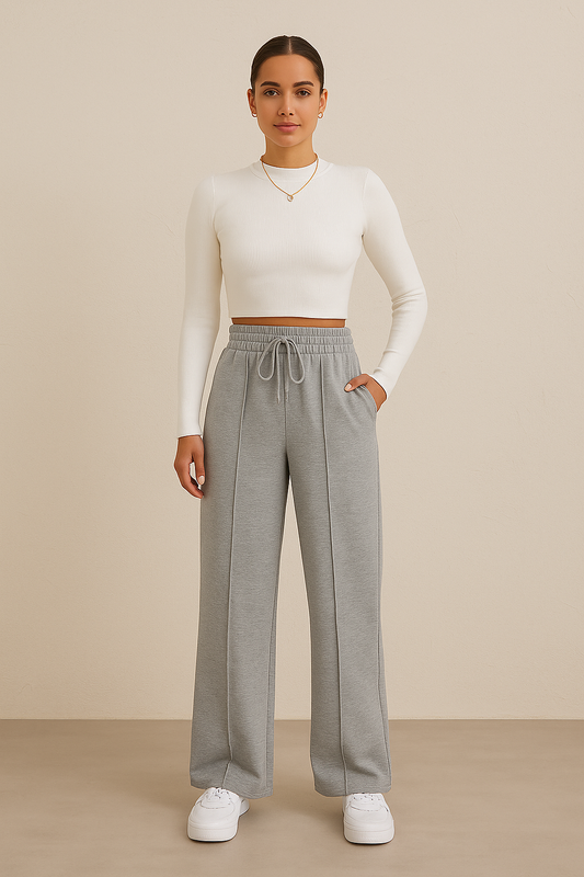 LEAH | DRAWSTRING WIDE-LEG PANTS