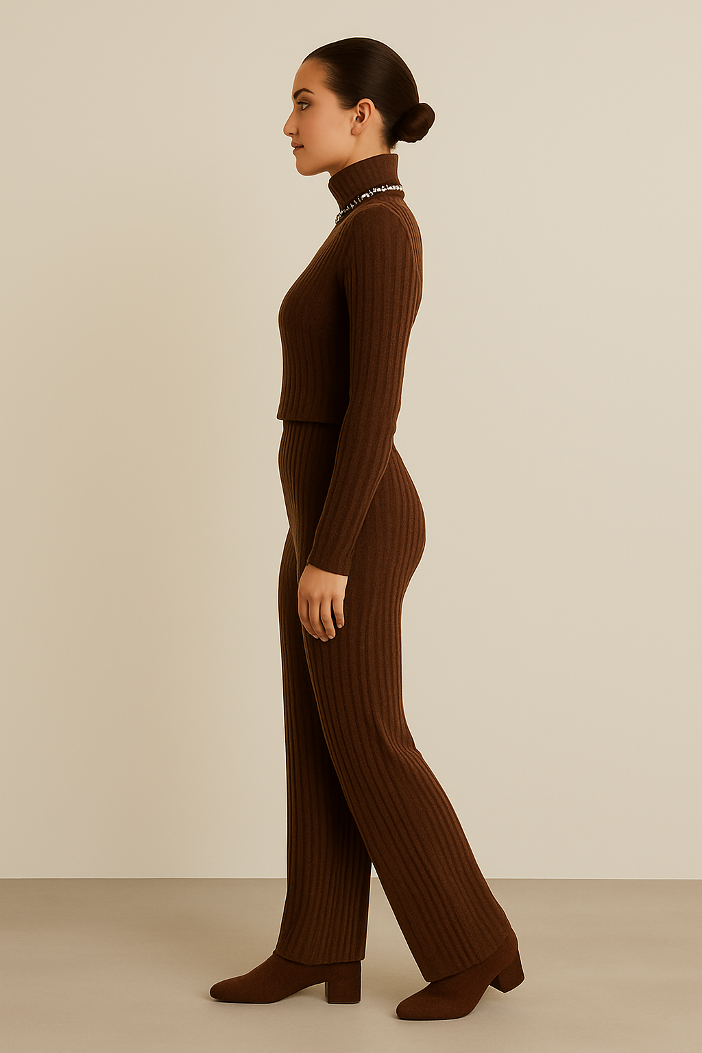 LUCY | RIBBED HIGH-NECK CO-ORD SET