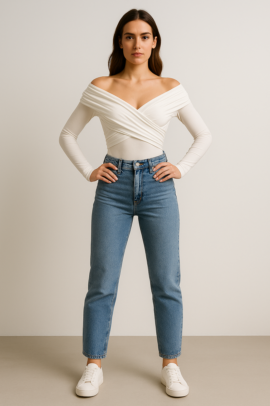 CAROLINE | DRAPED OFF-SHOULDER TOP
